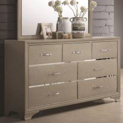 Beaumont Seven Drawer Dresser with Felt Lined Top Drawers